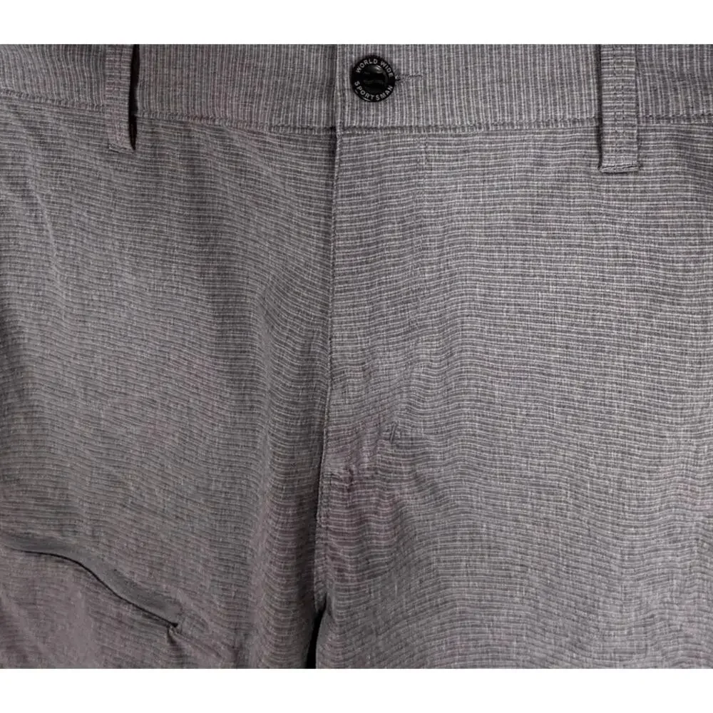 WorldWide Sportsman Mens Gray Size 32 Shorts Polyester Spandex